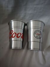 Coors Light Born In The Rockies 22 oz. Aluminum Cups | Set of Two (2) | New F/S picture