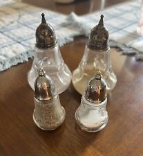 Set Of 4 Antique Salt & Pepper Shakers Great G’mas Early 1900’s picture