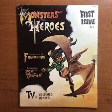 1967 MONSTERS AND HEROES Magazine #1 Frankenstein / Fisherman Collection and #2 picture