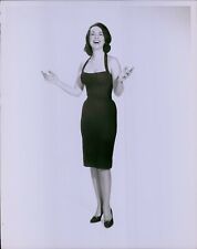 LG808 60s Orig Ewing Galloway Photo BEAUTIFUL WOMAN BLACK DRESS Fashion Model picture