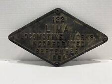 VTG Resin Walthers Repro. 122 Lima Locomotive Works INC. September 1884 Plate picture