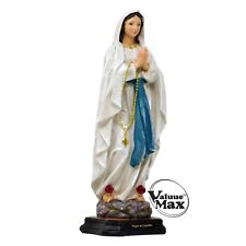 ValuueMax™ Our Lady of Lourdes Statue, Finely Detailed Resin, 12 Inch Tall picture