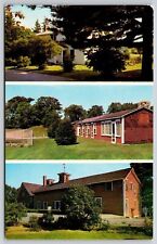 Framingham MA Congregational Conference Center Multi View Chrome Postcard picture