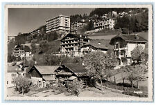 1946 View of Buildings Standing in Leysin Vaud Switzerland RPPC Photo Postcard picture