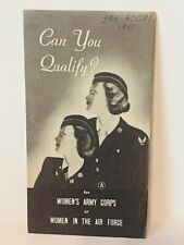 WW2 Recruiting Journal Pamphlet Home Front WWII Women WAC army corps cadets BC6 picture