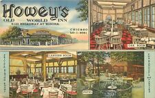 Postcard Illinois Chicago Howey's Old World Inn Multi Teich linen 1949 23-7833 picture