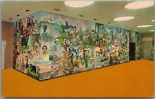 Hollywood, Florida Postcard PAN-AMERICAN BANK / Teok Carrasco Mural c1960s picture