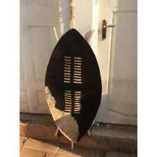 XXL White and Black African Zulu Traditional Cultural Shield picture