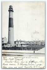 1907 Absecon Light Lighthouse Atlantic City New Jersey NJ Antique Postcard picture