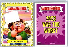 2023 Garbage Pail Kids GPK Sad Face Parallel Was the Worst NOAH Writing #1 picture