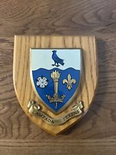 University Of Hull - Wall Plaque/Shield Crest- Solid Wood/Painted Made In GB picture