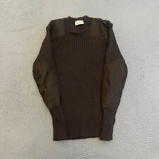 UK England Military Jersey Sweater Size 38 (2) Brown Wool picture