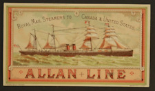 VTG Allan Line Trade Card 5.5
