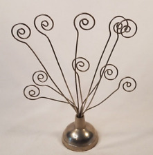 Silver Metal Photo Wire Tree 10 Note Card Display Holder 10.5
