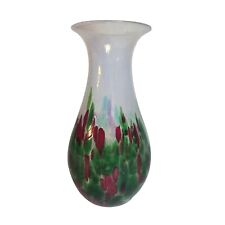 RARE Glass Eye Studio First Ever Limited Edition Hand Blown Christmas Vase picture