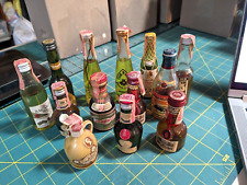 Lot of 13 Vintage  Mini Alcohol Liquor Miniature Bottles - Empty picture