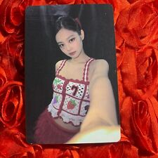 JENNIE BLACKPINK The Game Edition Celeb KPOP Girl Photo Card KIM RED picture