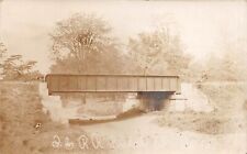 RPPC Railroad Bridge Elkville Illinois 1902 Photo Postcard picture