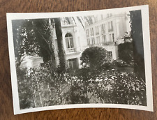 1940s Monte Carlo Monaco Buildings Cars Scene Hiding in Bushes Real Photo P4n6 picture
