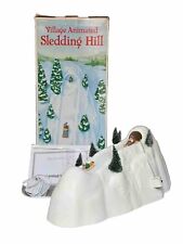 Dept 56 Animated Toboggan Sledding Snow Mountain Hill / Figurines, Box, Works picture