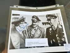WWII German Luftwaffe General Adolf Galland & Two Officers Signed Photo picture