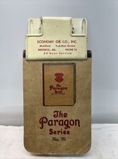 Vintage ECONOMY Oil Co. Frederick Maryland Heavy Duty Metal Clipboard RARE picture
