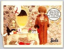 Postcard Barbie Wake Up and Thank God Oversized Card Barbe Doll picture