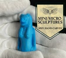 Turquoise Sekhmet Mini Statue - Made by egyptian hands . picture