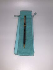 VINTAGE TIFFANY &CO PENCIL SILVER WITH GOLD MARKED BUSINESS WEEK W/ BOX  DUSTBAG picture