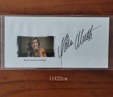 German violinist Anne-Sophie Mutter autographed art cover,  Nice envelop 11X22cm picture