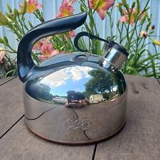 Vintage Paul Revere Ware Tea Pot Kettle Copper Bottom Whistling China d00H picture