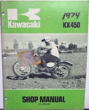 1974 Kawasaki KX450 Motorcycle Shop Manual picture