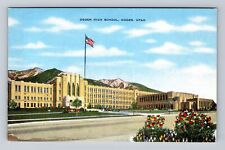 Ogden UT-Utah, Ogden Public High School, Antique Souvenir Vintage Postcard picture