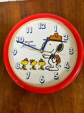 Vintage SNOOPY & WOODSTOCK Citizen WALL CLOCK - WORKS picture