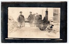Amherst Wisconsin WI Postcard RPPC Photo Machinery Equipment Farming 1917 Posted picture
