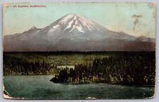 Mt Rainier Washington 1908 Cancel Pm Wob Postcard picture