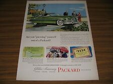 1949 Print Ad Packard Eight Golden Anniversary 135 HP Club Sedan  picture