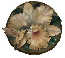 The Bradford Exchange Vtg 1998 Fragile Beauty Paradise Orchid 3D Decor Plate picture