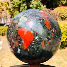 11.44LB Natural Beautiful African blood stone Quartz Crystal Sphere Heals 862 picture