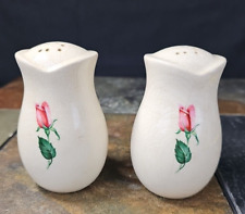 Salt And Pepper Shakers with a Rose Pattern Vintage Collection picture