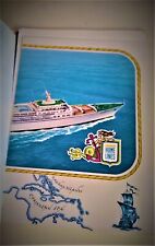 1972 HOME LINES SS. OCEANIC MENUS, TOPICS-SOUVENIR BOOKLETS 7 DAY CRUISE 40 PGS picture
