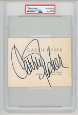 Carrie Fisher ~ Signed Autographed Authentic Signature Cut ~ PSA DNA Encased picture
