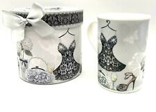 Summer River Porcelain Tea Coffee Mug Diva High Heel BV Copyright w/Gift Box SET picture