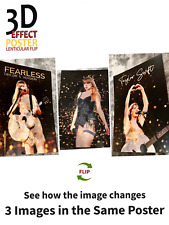Taylor Swift 3D Holographic Lenticular Poster Peeker 3 In 1 Poster 15.5”x11.75” picture