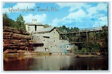 c1960 Greetings From Reflection Waters Exterior Tomah Wisconsin Vintage Postcard picture