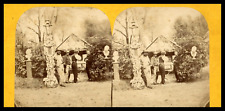 Men Practicing Kiosk Shooting, ca.1880, Stereo Vintage Stereo Print, le picture