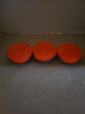 3 Tupperware Modular Bowls #2208 with Red #5419 Interlocking Seals 10 oz. picture