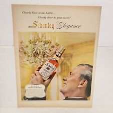Vintage 1956 Schenley Whiskey Full Color Full Page Magazine Print Advertisement picture