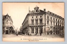 Tours-France, The French Theater, Vintage Postcard picture