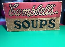 Campbell's Soups Vintage Cardboard Chicken Noodle Soup Box Downing Box Co, Rough picture